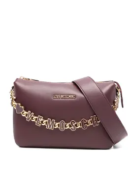 Love Moschino: Бордовая сумка через плечо 