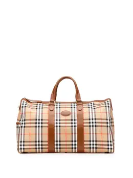 Burberry Pre-Owned: Коричневая дорожная сумка 