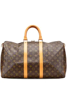 Louis Vuitton Pre-Owned: Коричневая дорожная сумка 