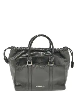 Burberry Pre-Owned: Чёрная сумка-шоппер 