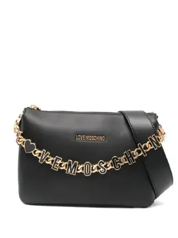 Love Moschino: Чёрная сумка-шоппер 