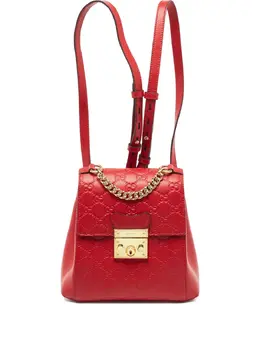 Gucci Pre-Owned: Красный рюкзак 