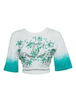 CHANEL Pre-Owned: Хлопковый топ 