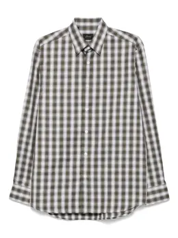 Brioni: Зелёная рубашка 