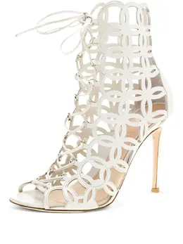 Gianvito Rossi: Белые босоножки 