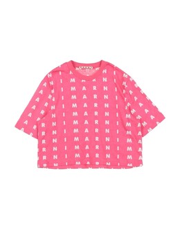 Marni: Розовая футболка 