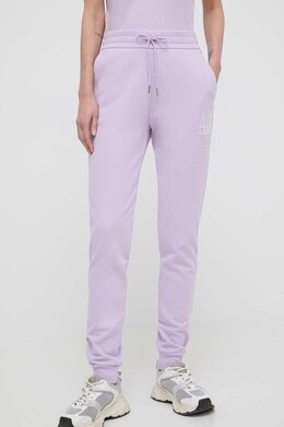 Armani Exchange: Фиолетовые брюки 