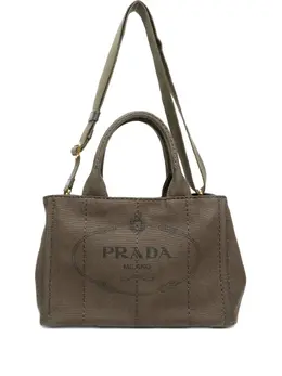 Prada Pre-Owned: Сумка цвета хаки 