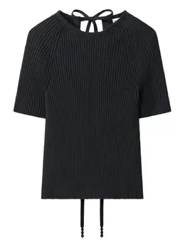 Tory Burch: Чёрный свитер 