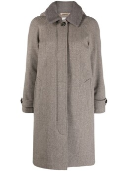 Woolrich: Коричневое пальто  Luxe
