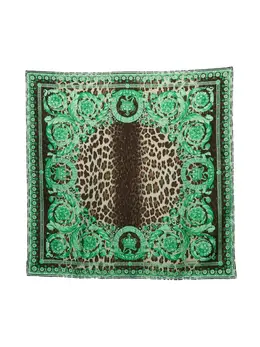 Versace Pre-Owned: Шарф с леопардовым принтом 