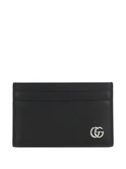 Gucci: Чёрный картхолдер  Double G