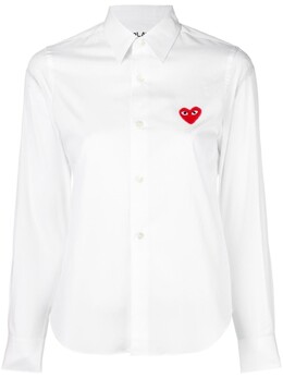 Comme Des Garçons Play: Рубашка с вышивкой 