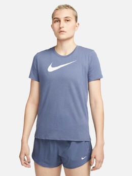Nike: Синяя футболка  Swoosh