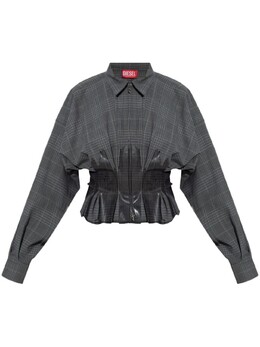 Diesel: Серая блуза 
