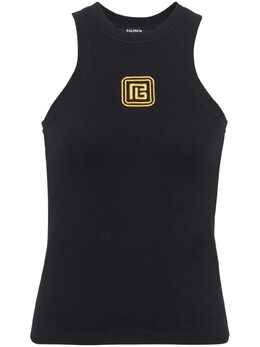Balmain: Чёрный топ  PB