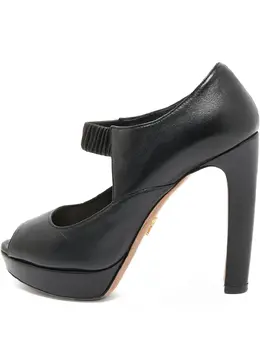Prada Pre-Owned: Чёрные босоножки 