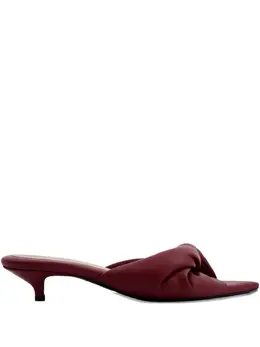 Carven: Бордовые сандалии 