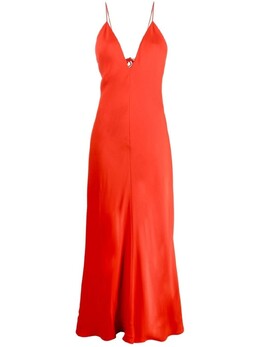 Stella McCartney: Платье с v-образным вырезом 