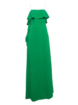 Monique Lhuillier: Платье с оборками 