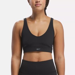 Reebok: Чёрный бюстгальтер 