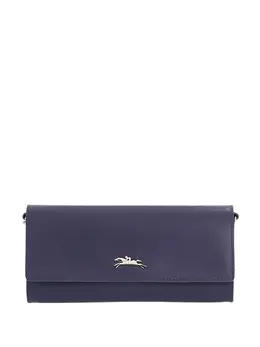 Longchamp: Синий кошелёк 