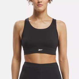 Reebok: Чёрный бюстгальтер 
