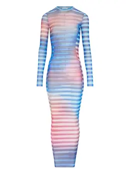 Jean Paul Gaultier: Платье с длинным рукавом 