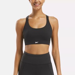 Reebok: Чёрный бюстгальтер 