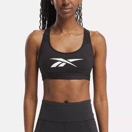 Reebok: Чёрный бюстгальтер  Vector