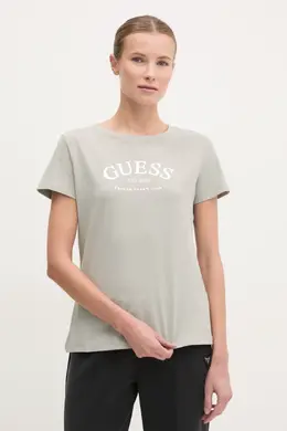 GUESS: Зелёная футболка 