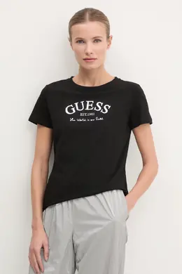 GUESS: Чёрная футболка 