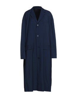 Balenciaga: Синий плащ 