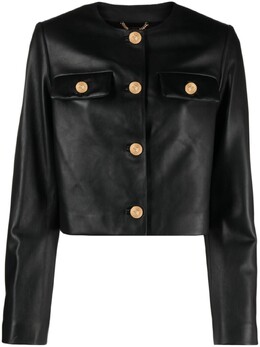 Versace: Чёрная куртка 