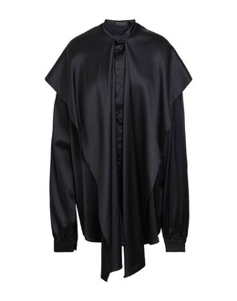 Balenciaga: Чёрная рубашка 