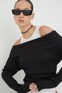 Tommy Jeans: Чёрный свитер 