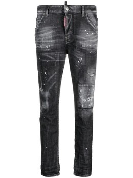 Dsquared2: Джинсы с заниженной талией 