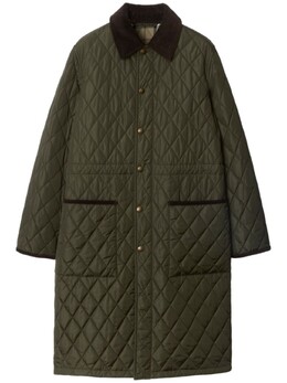 Burberry: Стёганое пальто 