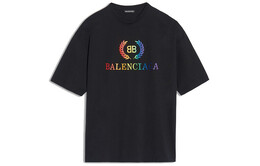 Balenciaga: Чёрная футболка 