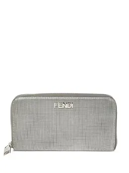 Fendi Pre-Owned: Серебристый кошелёк 