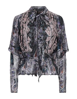Etro: Чёрная рубашка 