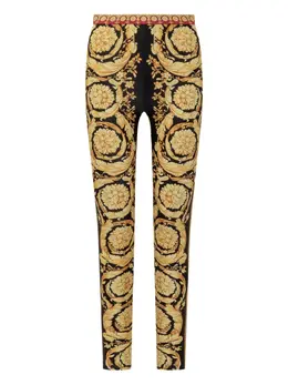 Versace: Легинсы  Barocco с принтом