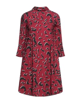 Trussardi: Бордовое платье 