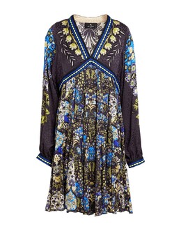 Etro: Синее платье 
