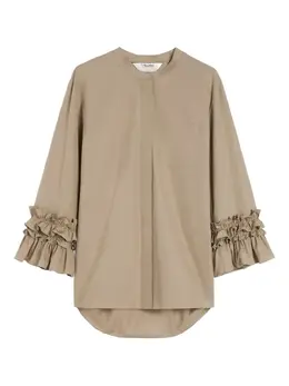 'S Max Mara: Бежевая рубашка 