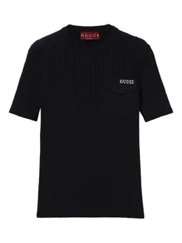 Gucci: Трикотажный топ 