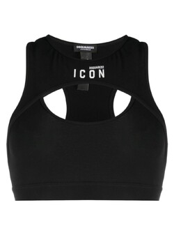 Dsquared2: Чёрный бюстгальтер  Icon
