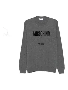 Moschino: Свитер с принтом 