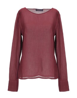 Trussardi: Бордовый топ 