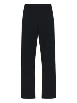 MM6 Maison Margiela: Чёрные брюки 